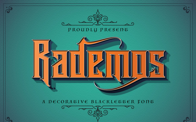 Rademos - Blackletter-lettertype