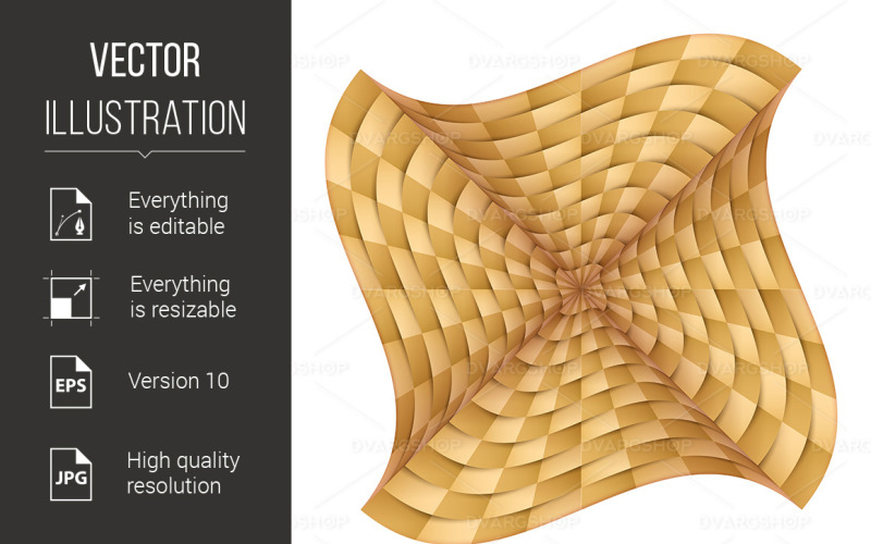 Download Vector "Abstract Element - Vector Image" / Abstract Element - Vector Image - Vector на тему графика abstract,element,brick,texture,background,white,dimension,twisting,bending,light brown,perspective,geometrical,design,digital,tile,creative,construction,vector,repetitive,futuristic