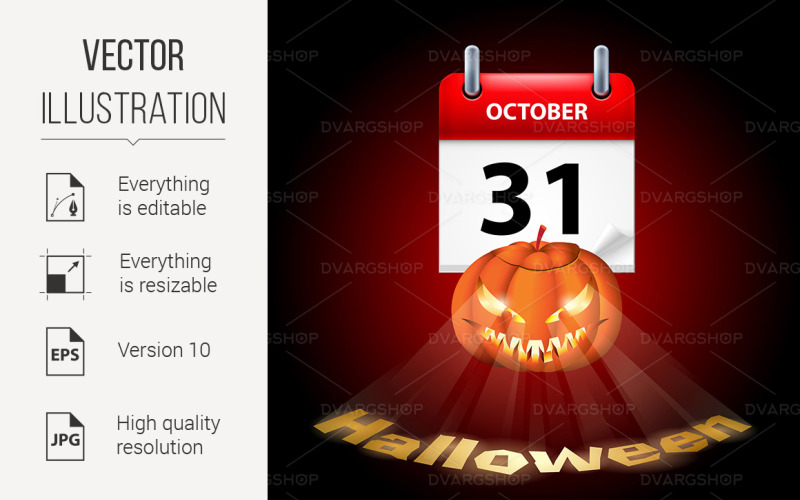 Download Vector "Have a Very Scary Halloween! - Vector Image" / Have a Very Scary Halloween! - Vector Image - Vector на тему графика halloween,october,scary,calendar,concept,pumpkin,spooky,shining,night,date,event,icon,plan,poster,autumn,day,paper,horrible,paranormal