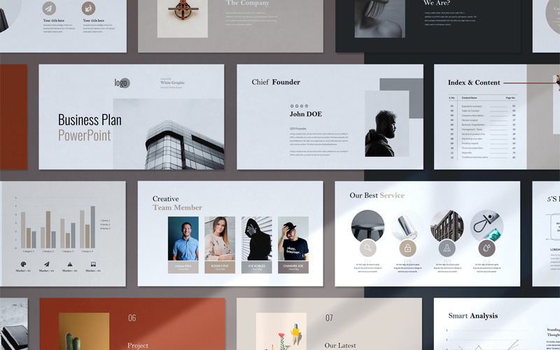 Minimal İş Planı Sunumu Google Slaytlar