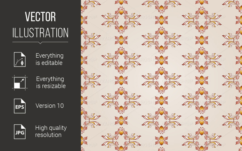 Download Vector "Pattern - Vector Image" / Pattern - Vector Image - Vector на тему графика pattern,henna,brown,retro,classic,fashion,branch,shape,scroll,ink,style,intricacy,seamless,asia,decoration,beautiful,wallpaper,filigree,flower,square