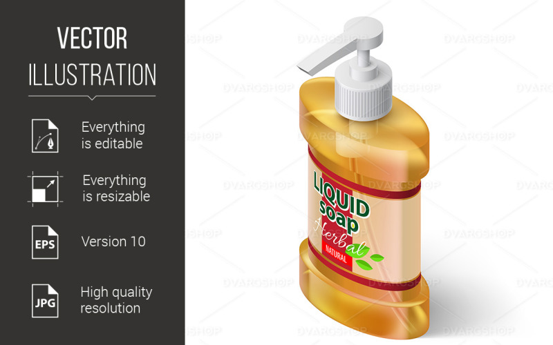 Download Vector "Liquid Soap Isometric - Vector Image" / Liquid Soap Isometric - Vector Image - Vector на тему графика liquid,soap,isometric,orange,bottle,isolated,label,herbal,cleaner,cream,pump,cosmetic,background,white,illustration,perfume,container,flat,intimate,product