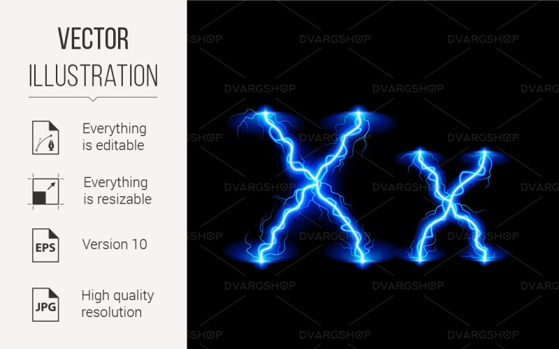 Police haute tension - Image vectorielle