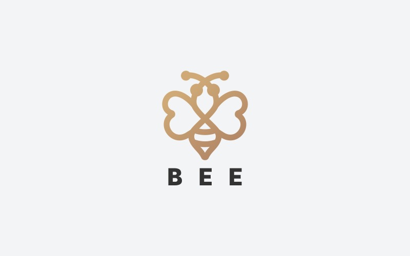 Download Шаблон логотипа "Bee Logo Template" / Bee Logo Template - Шаблон логотипа на тему графика elegant,luxury,classic,animals,bee,black,branding,business,corporate,creative,creativity,design,entertainment,flowers,fly,graphic,honey,hornet,icon,illustrator