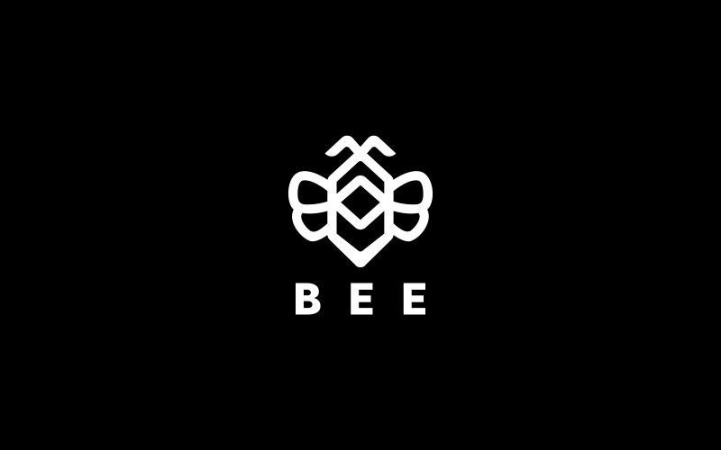 Download Шаблон логотипа "Bee Logo Template" / Bee Logo Template - Шаблон логотипа на тему графика animals,bee,bee logo,interactive logo,logo,logo template,media,modern,modern bee,modern logo,yellow logo