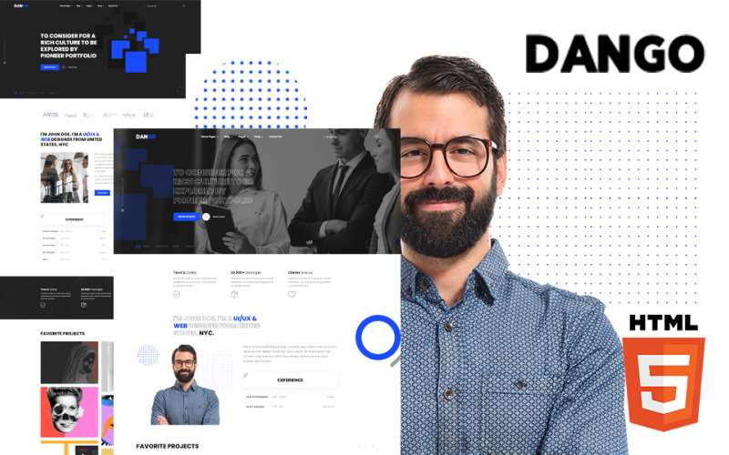 Dango - Шаблон веб-сайту креативного портфоліо
