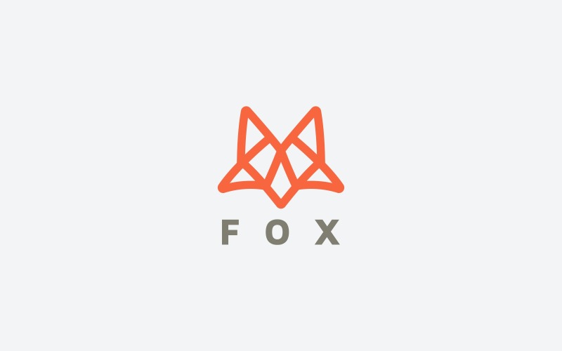 Download Шаблон логотипа "Fox Logo Template" / Fox Logo Template - Шаблон логотипа на тему графика animal,animals,apps,entertainment,fox,fox business,fox logo,fox template,fox vector,icon,media,orange,simple,simple fox,solutions,vector