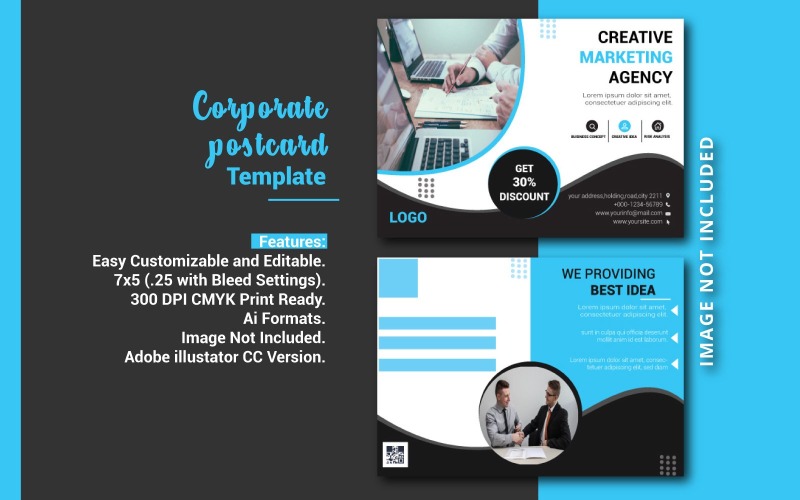 Download Фирменный стиль "Postcard - Corporate Identity Template" / Postcard - Corporate Identity Template - Фирменный стиль на тему графика graphic design,corporate identity,advert,layout,business,design,element,modern,print,illustration,abstract,graphic,template,invitation,creative,text,simple,presentation,marketing,postcard