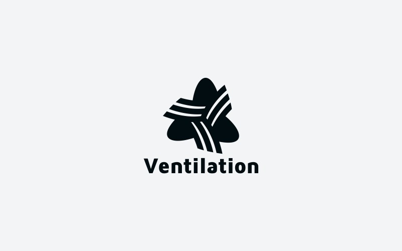 Větrání Logo šablona