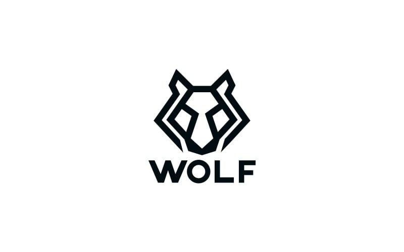 Wolf Head Logo Template #118782 - TemplateMonster