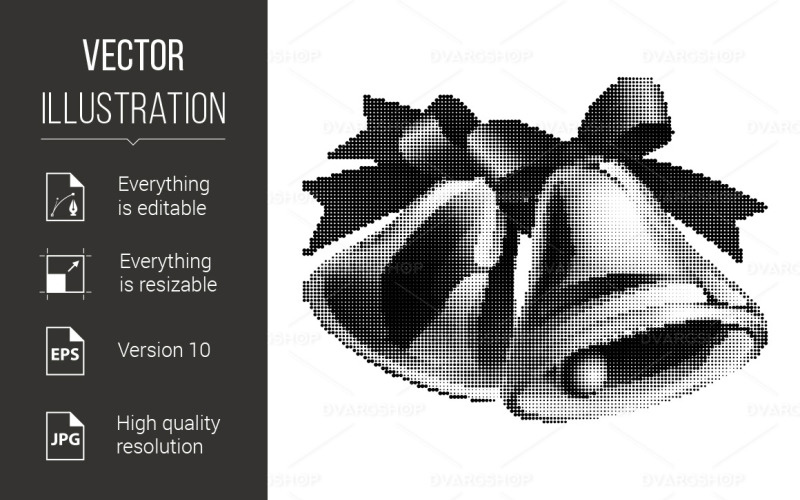 Download Vector "School Bells - Vector Image" / School Bells - Vector Image - Vector на тему графика school,bells,style,halftone,background,white,ribbon,graduate,monochromatic,metal,year,design,celebrate,september,education,bell,clang,learn,dot,celebration