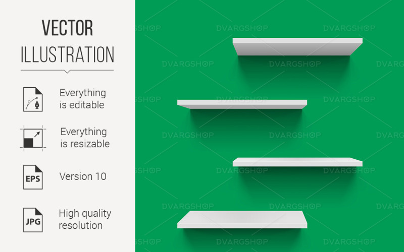 Download Vector "Shelves - Vector Image" / Shelves - Vector Image - Vector на тему графика shelves,wall,design,gray,green,illustrations,home,equipment,furniture,image,bookshelf,simplicity,storage,square,rectangle,shape,isolated,box,empty,people