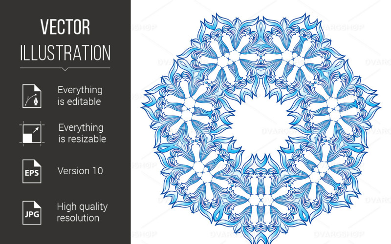 Snowflake - Vector Image