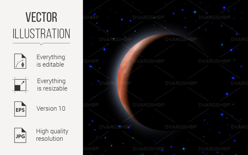 Download Vector "Space - Vector Image" / Space - Vector Image - Vector на тему графика moon,space,eclipse,planet,black,radiation,sphere,surface,glowing,flare,orbiting,paintings,astronomy,gas,nature,colors,abstract,cloud,stratosphere,globe