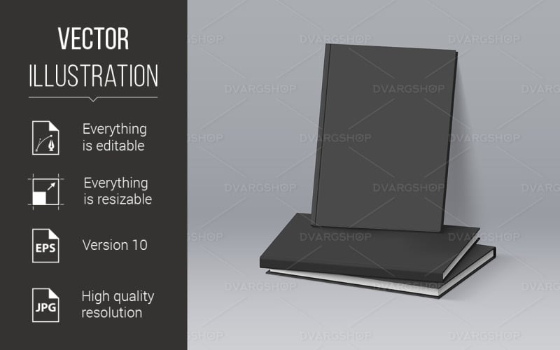 Download Vector "Stack of Black Books - Vector Image" / Stack of Black Books - Vector Image - Vector на тему графика book,template,books,black,mockup,stack,textbook,studying,pamphlet,literature,brochure,promote,reference,paper,design,learning,spread,university,science,school