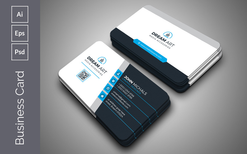 Download Фирменный стиль "Simple Business Card - Corporate Identity Template" / Simple Business Card - Corporate Identity Template - Фирменный стиль на тему графика agency,anchors,business,business card,clean,colorful,company,corporate,creative,dark grey,design,elegant,eps file,idml,indd,indd card,indesign,minimal,minimalist,modern