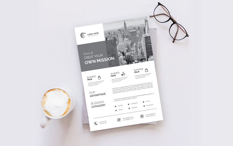 Download Фирменный стиль "Creative Flyer - Corporate Identity Template" / Creative Flyer - Corporate Identity Template - Фирменный стиль на тему графика template,flyer,business,modern,poster,corporate,design,a4,creative,simple,company,print,style,concept,element,sales,icon,idea,elegant,stylish