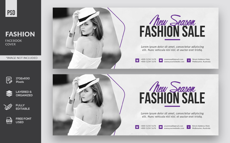 Download Фирменный стиль "Fashion Facebook Cover - Corporate Identity Template" / Fashion Facebook Cover - Corporate Identity Template - Фирменный стиль на тему графика facebook,store,banner,shopping,sale,seasons,friday,fashion,template,social,fb,timeline,cover,graphic,marketing,advertising,promotion,business