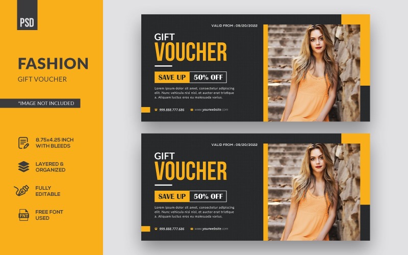 Download Фирменный стиль "Fashion Gift Voucher - Corporate Identity Template" / Fashion Gift Voucher - Corporate Identity Template - Фирменный стиль на тему графика gift,coupon,template,discount,fashion,voucher,design,business,card,invitation,special,buy,price,shop,promo,graphic,promotion,beauty salon,shopping,gift voucher