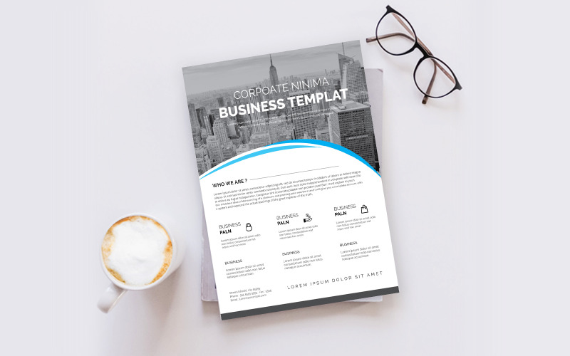 Download Фирменный стиль "Flyer - Corporate Identity Template" / Flyer - Corporate Identity Template - Фирменный стиль на тему графика template,flyer,business,modern,poster,corporate,design,a4,creative,simple,company,print,style,concept,element,sales,icon,idea,elegant,stylish