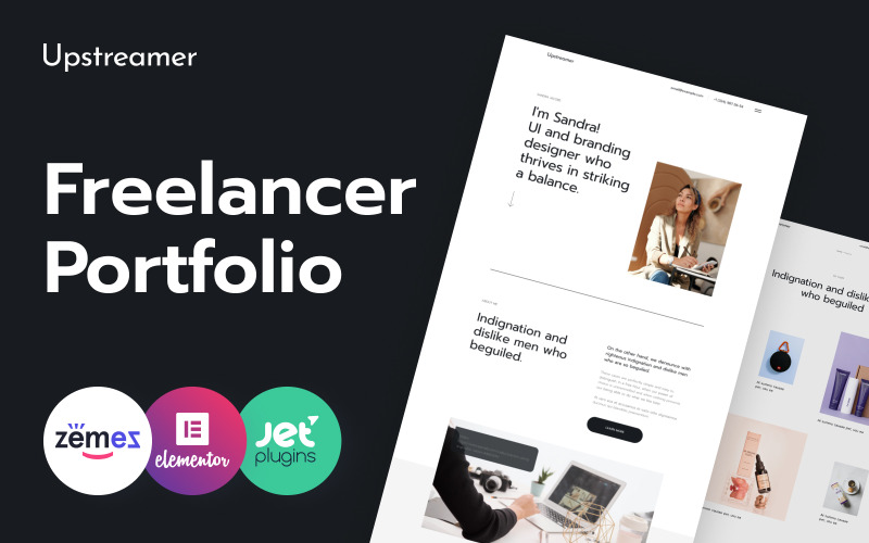 Upstreamer - Freelancer Marketplace WordPress-tema för gigplattform och entreprenörswebbplats