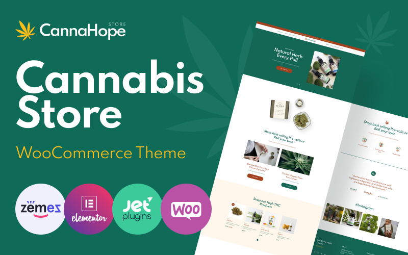CannaHope - Tema WooCommerce per marijuana medica e cannabis
