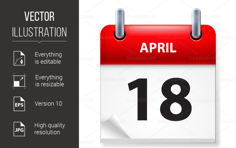 Kalender - Vector Afbeelding