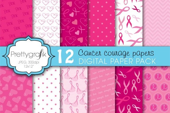Download Vector "Cancer Ribbon Digital Paper - Vector Image" / Cancer Ribbon Digital Paper - Vector Image - Vector на тему графика scrapbooking,ribbon,patterns,cancer,digital papers,digital art,breast,digital scrapbooking