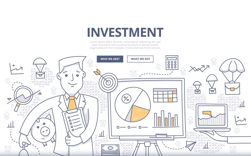 Download Vector "Investment Doodle Concept - Vector Image" / Investment Doodle Concept - Vector Image - Vector на тему графика vector,abstract,management,business,finance,background,chart,illustration,fund raising,money,icon,growth,banners,goal,planning,pie chart,success,symbol,analytics,strategy,investment,invest,pr