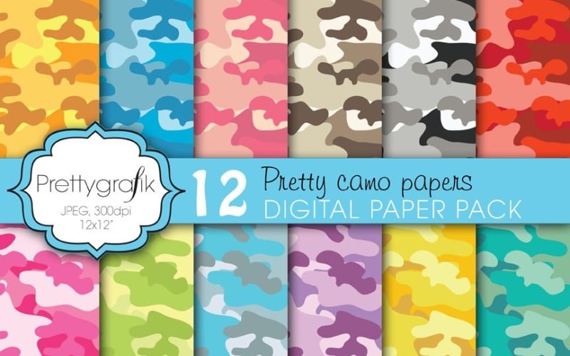 Papier numérique de camouflage, commercial - Image vectorielle