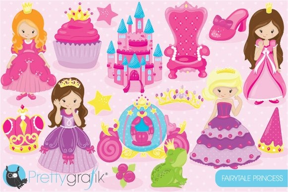 Clipart princesse - image vectorielle