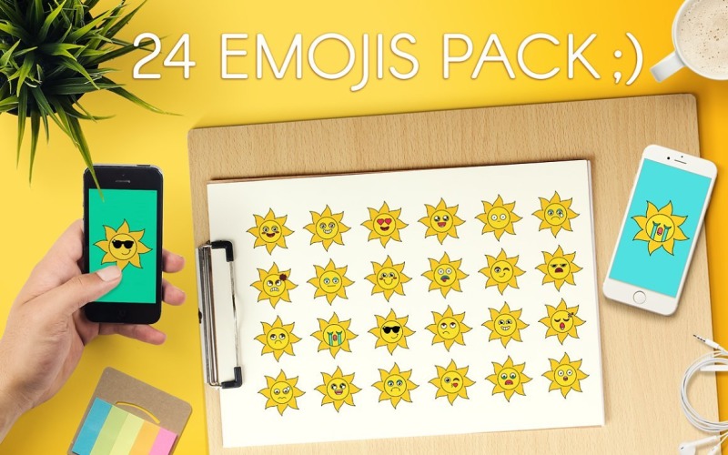 Download Vector "Sunny Sun Emoji Set - Vector Image" / Sunny Sun Emoji Set - Vector Image - Vector на тему графика cartoon,sticker,set,emoji,emoticon,emotion,sun,social,media,face,smile,cute,happy,sad,sleeping,chat,comic,expression,funny,mood