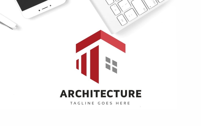 Download Шаблон логотипа "Architecture Logo Template" / Architecture Logo Template - Шаблон логотипа на тему графика arch,architecture,building,building logo,buildings,construction,estate,mortgage,real estate,house,home