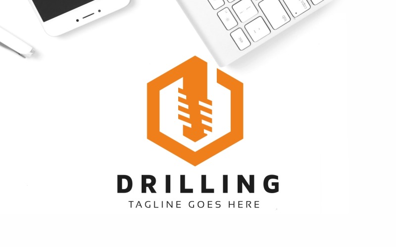 Download Шаблон логотипа "Drilling Logo Template" / Drilling Logo Template - Шаблон логотипа на тему графика borer,construction,deep mining,drill,drilling,excavation,fix,gem,industrial,industry,jack hammer,laboratory,line,metal,pneumatic drill,red,repair,science,tech,technology