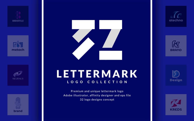 Download 32 Lettermark - Collection Logo Template - Шаблон логотипа на ...