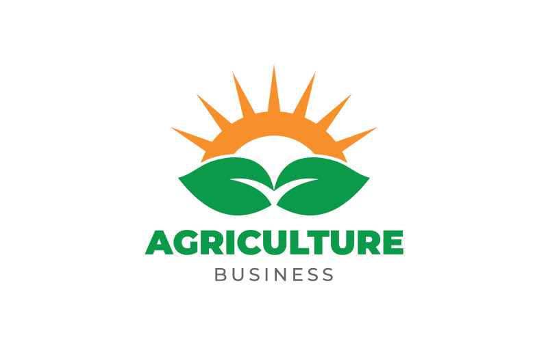Mordan Agriculture Vector Design Logo Template