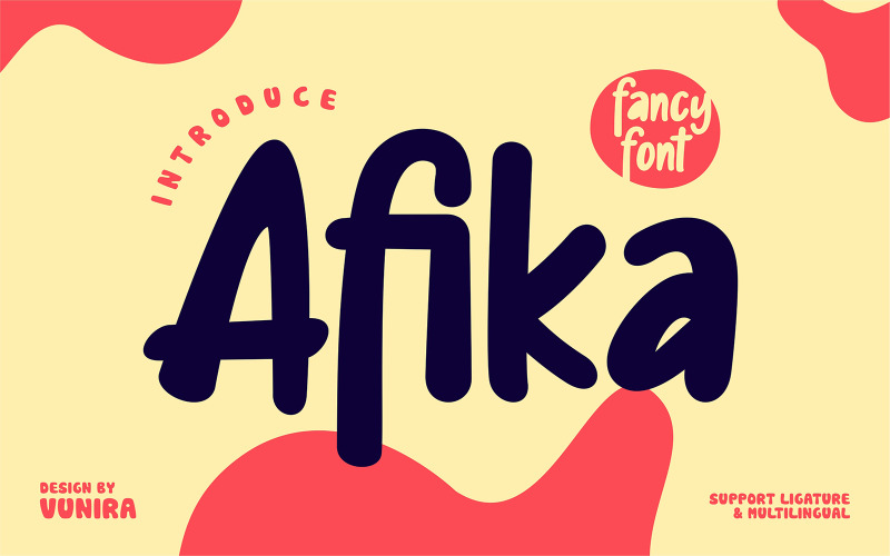 Afika | Fancy lettertype