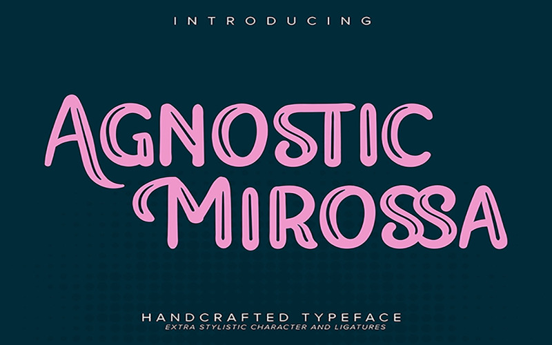 Agnostic Mirossa | Handcrafted Typeface Font
