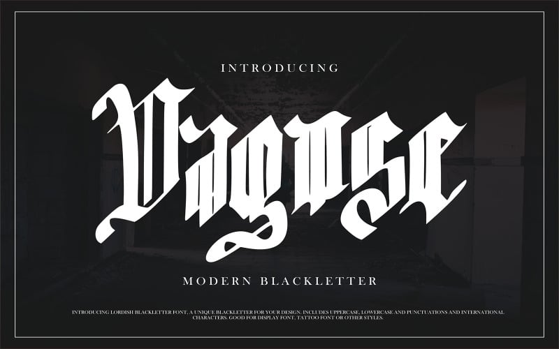 Dagose | Modern Blackletter Font