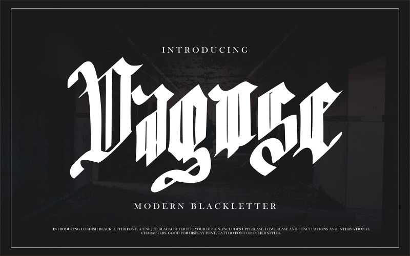 Dagose | Moderne Blackletter-Schriftart