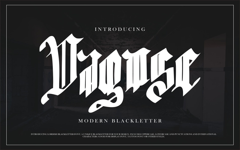 Дагосе | Современный шрифт Blackletter