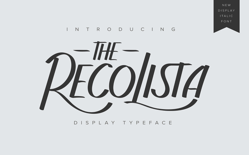 Die Recolista | Schriftart anzeigen
