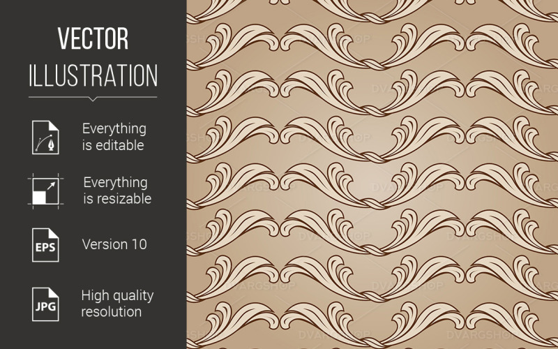 Download Vector "Floral Background - Vector Image" / Floral Background - Vector Image - Vector на тему графика floral,background,pattern,brown,curve,design,motif,ornamental,abstract,leaf,texture,curl,flowery,beige,elegant,ornament,symmetric,fantasy,backdrop,decorative