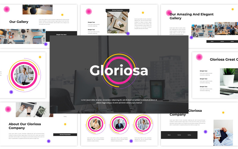 Gloriosa PowerPoint-sjabloon
