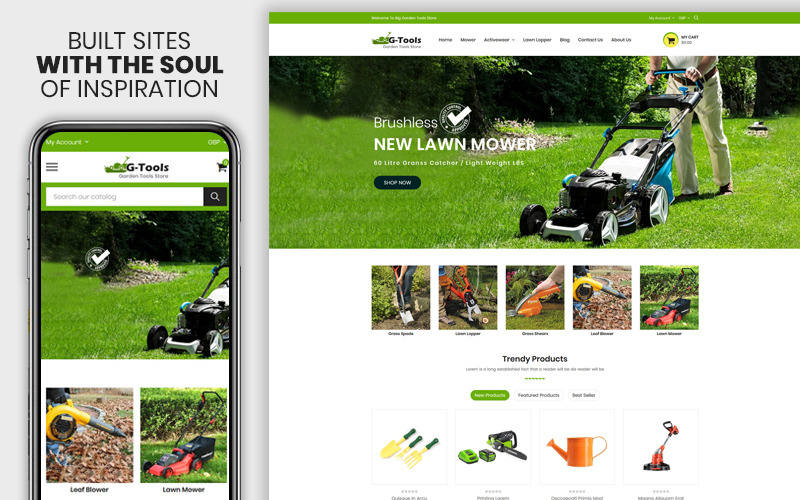 Gtools - Thème Shopify Premium pour les accessoires pour plantes et outils