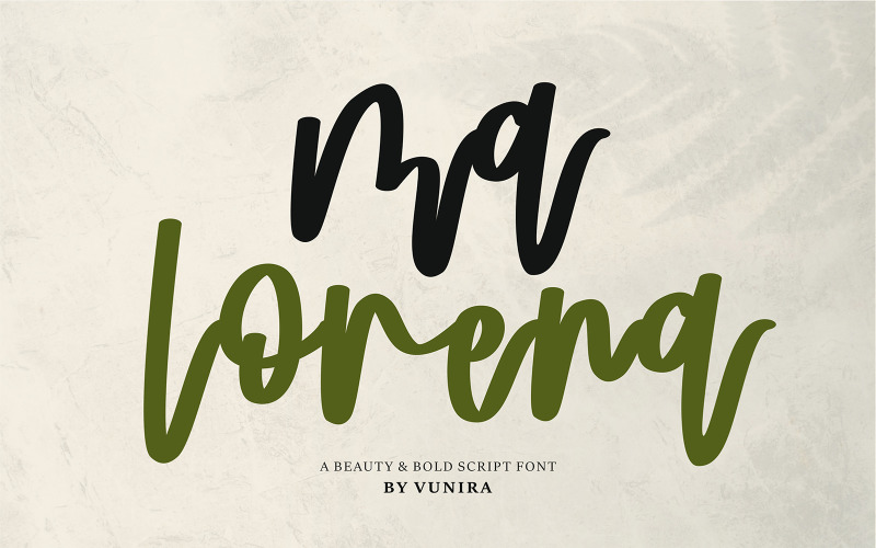Ma Lorena | Una fuente cursiva Beauty & Bold