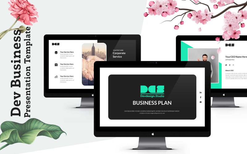 Modello PowerPoint di presentazione aziendale per sviluppatori Pitch Deck