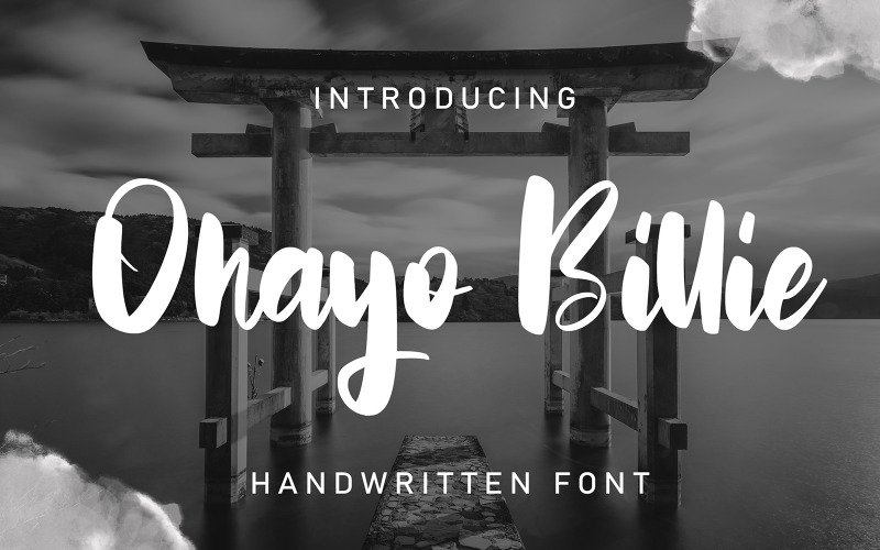 Download Шрифт "Ohayo Billie | Handwritten Font" / Ohayo Billie | Handwritten Font - Шрифт на тему графика handwritten,art,calligraphy,design,text,letter,vector,alphabet,drawn,modern,font,typography,symbol,type,abc,hand,graphic,background,illustration,style