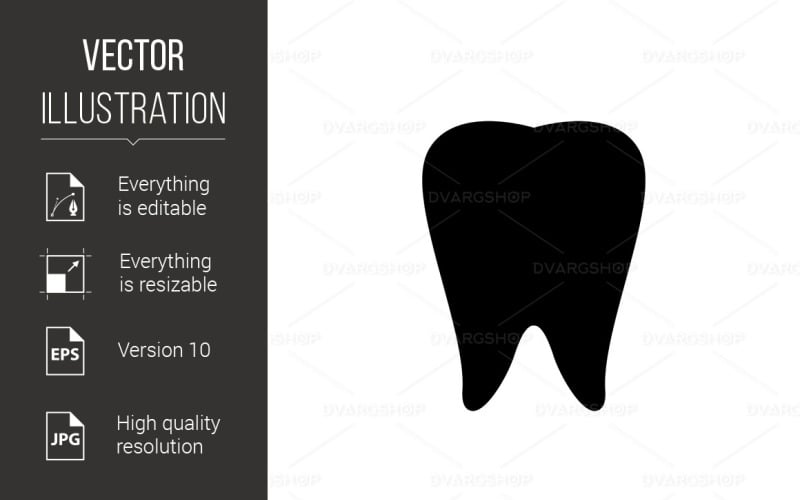 Diş hekimi sembolü - vektör görüntü