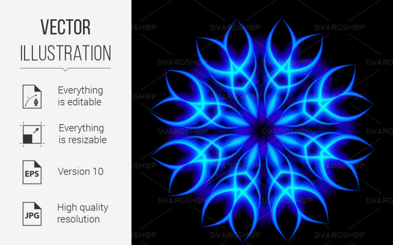 Elemento de neón - Imagen vectorial
